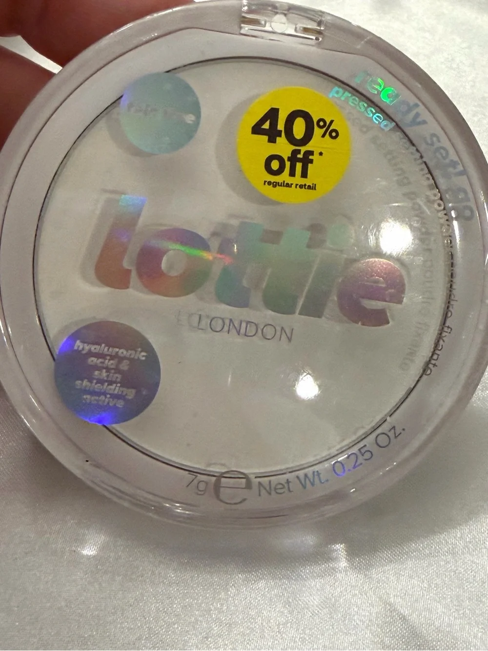 Lottie Ready Set Go Pressed Setting‎ Powder 0.25 oz Sealed TRUE TRANSLUCENT